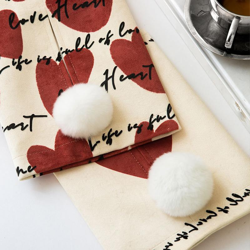 1PC Car Napkin Drawer Bag Light Luxury Style Tissue Box Car Love Couple Drawer Box Ins Wind Living Room Home Multi-Style