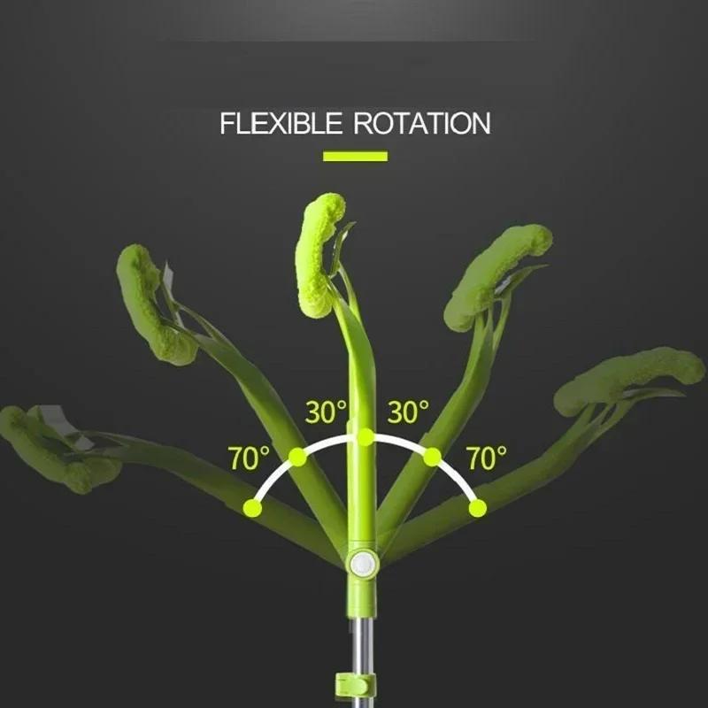 Multifunkční čistič Skládací Bezvodé Ruční Mytí Ždímací Bavlnová Hlava Vyměnitelná Domácí Dlaždice Dřevo Domácí Čištění Okna Mopování