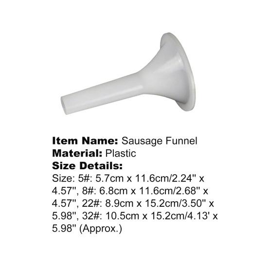 Sausage Funnel Smooth Surface Non-stick Food Grade Sausage Stuffer Tube
