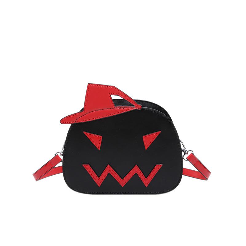 2024 New Halloween three-dimensional pumpkin bag bag, one-shoulder messenger women's bag, fashionable, casual, simple and funny small bag.