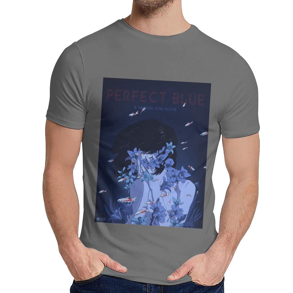 Round Collar Amazing Perfect Blue Satoshi Kon Anime 1997 T Shirt Hip Hop Unisex Soft Slim