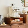 Coffee Machine Organizer Rack Wood Storage Racks Multifunctional Cup Shelf Aesthetic Tabletop Heightening Shelves Home Furniture