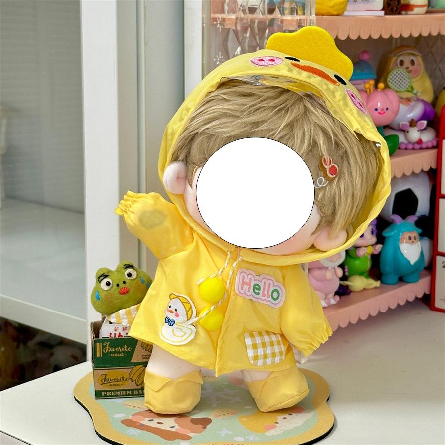 Raincoat Doll Clothes For 10Cm Cotton Dolls Sweater Dress Outfits For Plush Doll Toy Sets Accessories Idol Doll Dress Up Toy Sets