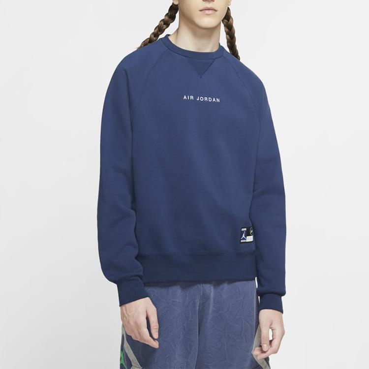 Jordan Co-Branded Casual Comfort Crew Neck Sweatshirt Men Sweatshirt Blue DA2990-414