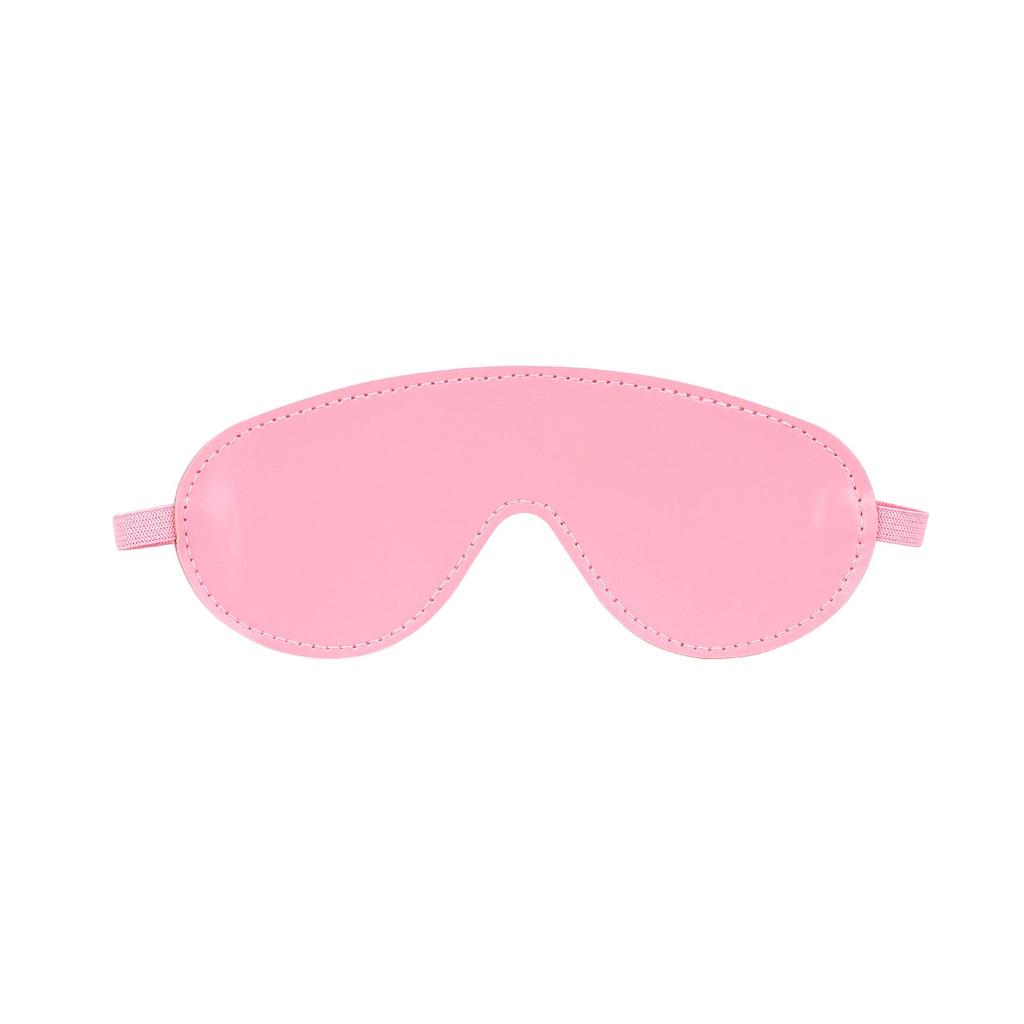 Blackout Leather Eye Mask: Erotic Sleep Mask & Adult Toy for Men and Women