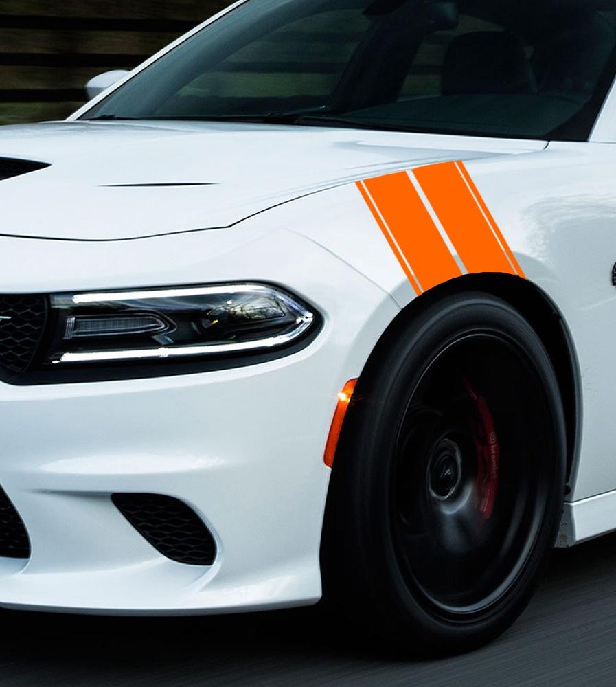 Premium Quality Hash Racing Stripe Decal For Car Truck Suv Fender Hood Bumper