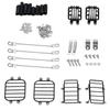 RC Car Steel Rope Metal Front Rear Light Cover Protective Shell Compatible with TRX 4 TRX 6 4X4 6X6 G63 G500