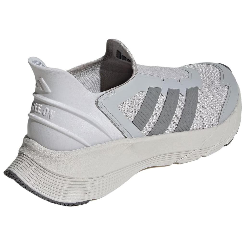 adidas Anti Slip Wear Resistant Low Top Running Shoes Unisex Gray Sneakers JQ7583