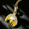 European and American Hip-hop Style Enamel 3D Eagle Pendant Alloy Personalized Trend Men's Animal Necklace Accessories