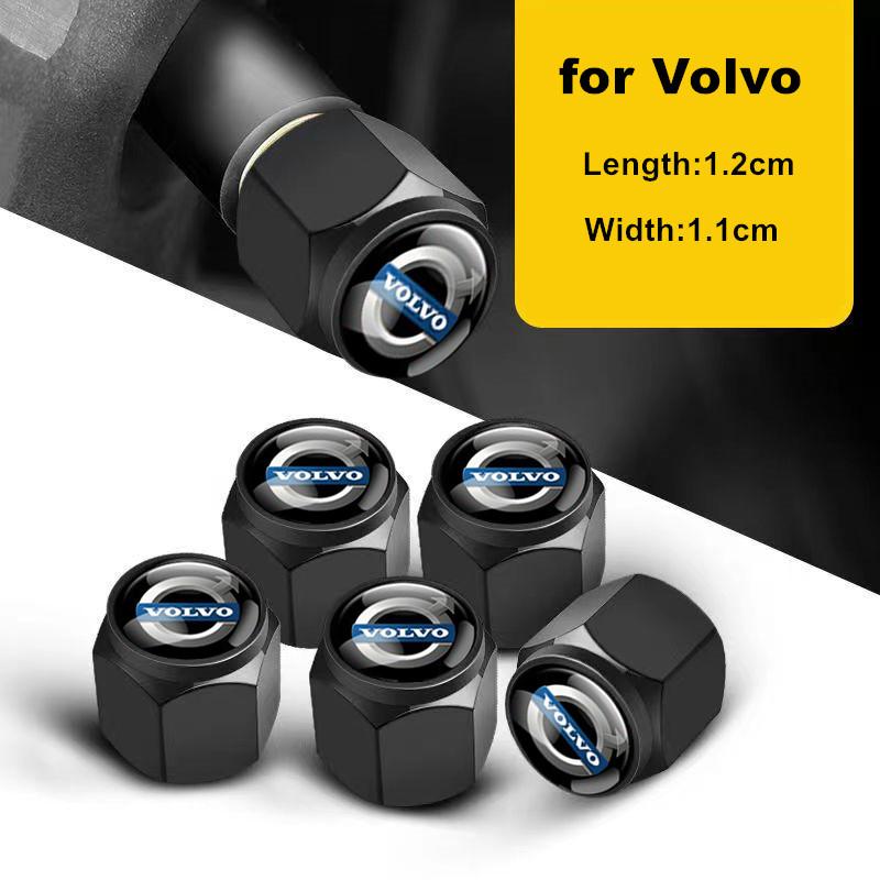 4pcs Metal Car Wheel Tire Valve Caps Stem Case Covers For Volvo XC40 XC90 V40 V90 V60 XC60 S80 S60 S90 XC70 Rdesign Accessories