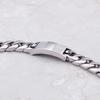 Kalen High Quality Stainless Steel Skull Men's Bracelet Inlaid Zircon Charm Cuban Chain Accessories Punk Jewelry Accessories