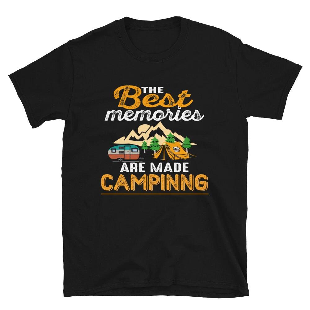 The Best Memories Vintage Design Camping Novelty T-Shirt 2XL