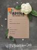 Inkdotpot Bridal Shower Games Advice For The Bride Set Of 50A  Rustic Kraft FloralA  Mad Libs Game