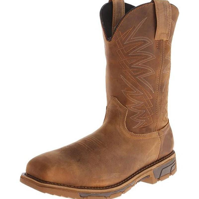 

Новые европейские и американские коричневые швейные ботинки Мартин зимние квадратный носок рыцарские ботинки толстый каблук британские зимние ботинки 43 темно-коричневого