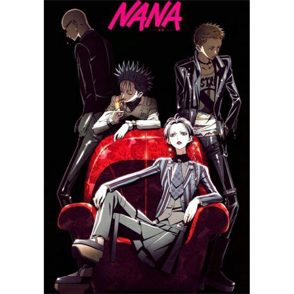 Nana Retro Japonsko Anime Mozaika Princezna Diamantová Malba Výšivka Křížkový Steh 5D DIY Umění Plné Vrtačky Domácí Dekorace Dárek