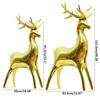 2pcs Elk Foil Balloons Set 4D Christmas Standing Deer Balloon Xmas Rainbow Deer Christmas Balloons Party Decoration Inflatable B