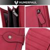 Humerpaul Women Wallet Long Leather Wallet Large-capacity Multi-card Clutch Wallet with Photo Window Coin Purse