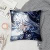 Genshin Impact Furina Pillow Case Square DoubleSided Printing Sofa Cushion Cover Pillowcase Bedroom Bedside