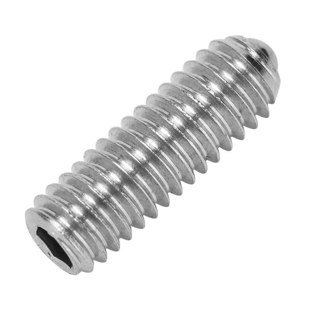 Steel Spring Ball Plunger Hex Bolt Socket Fixing Screws Positioning Bead (M6*12, 20pcs)