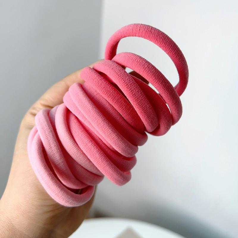 Colorful Seamless Elastic Hair Ties - No Damage Rubber Bands for Women (Whole Box)