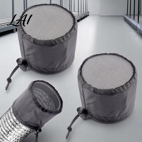Air Duct Protection Guard 2Pcs Grow Tent Vent Covers 4"/6"/8" Filter Cover Greenhouse Inlet Screen with Drawstring Fine Mesh Covers for Plant