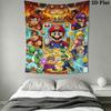 Race Mario Kart Wall Hanging Printed Fabric Blanket Decorative Tapestries for Bedroom Living Room Home Decor