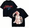 T-shirt per Amanti dell'Anime Darling In The Franxx Harajuku Cotone NuovoModello High Street Retro Oversize Unisex Harajuku T-shirt di Alta Qualità