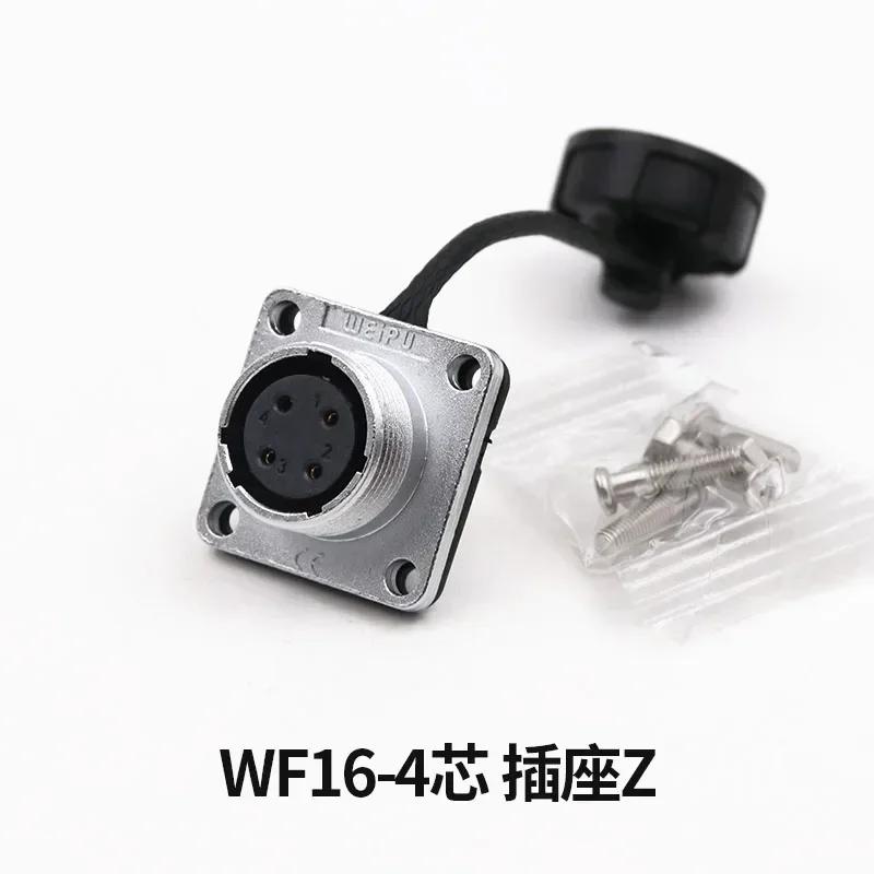 WEIPU WF16 TV+Z 90 Degree Bending Right Angle Power Wiring Hardness Waterproof M16 Aviation Connector 2 3 4 5 7 9 10 Pin Panel