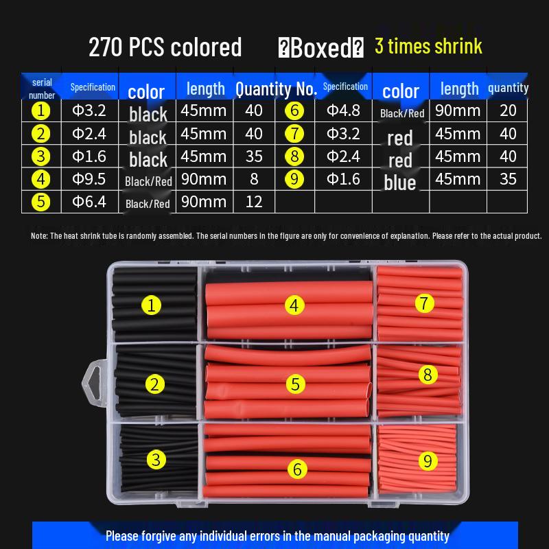 Colored Heat Shrink Tubing for Wire Insulation and Protection