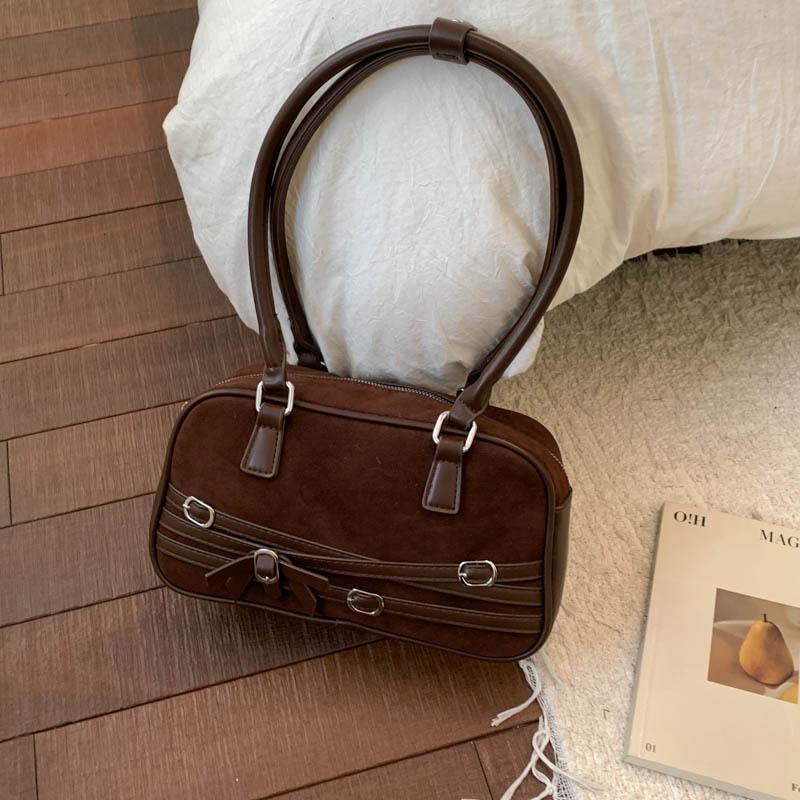 

Популярная сумка для поездок на работу, сумка для боулинга, простая и модная сумка, сумка через плечо, женская сумка кофейный