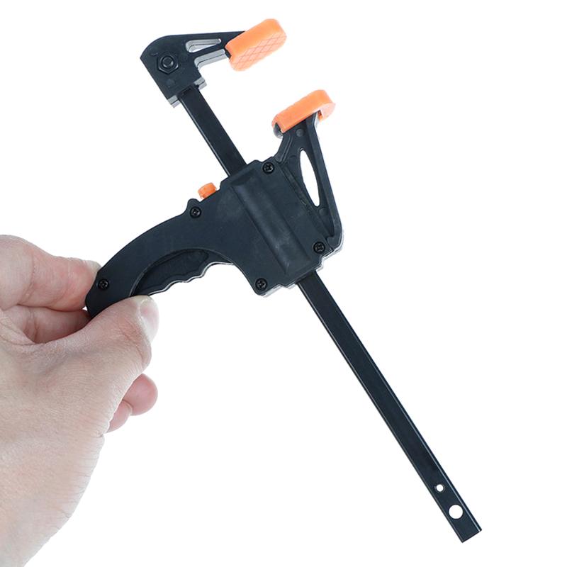 4 Inch Fixed Clip Woodworking Bar F Clamp Grip Ratchet Release Squeeze Tool