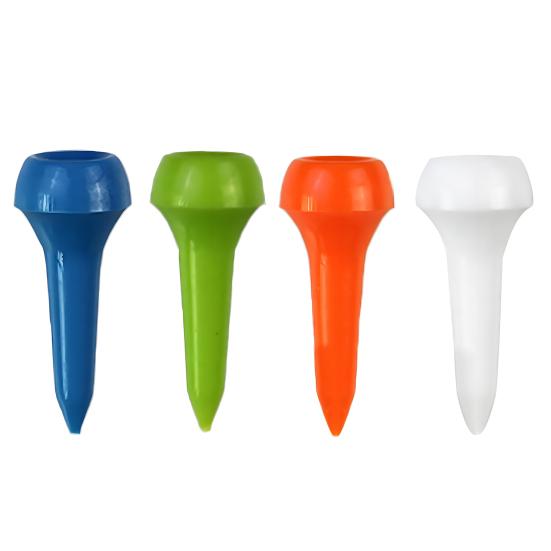 50Pcs Plastic Golf Tees for Irons Hybrids Par Threes Low Profile Woods And The Driving Range Short Golfing Tees for Lower Friction And Longer Distance