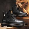 Men's Casual Boots Classics Lace-Up Leather Boots Luxury Brand High Quality Wear-Resistant Outdoor Platform Shoes for Men