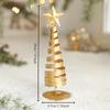 1/3pcs Golden Mini Christmas Trees - Elegant Tabletop Decorations with Stable Base,Vintage Holiday Centerpiece In a Bottle-like
