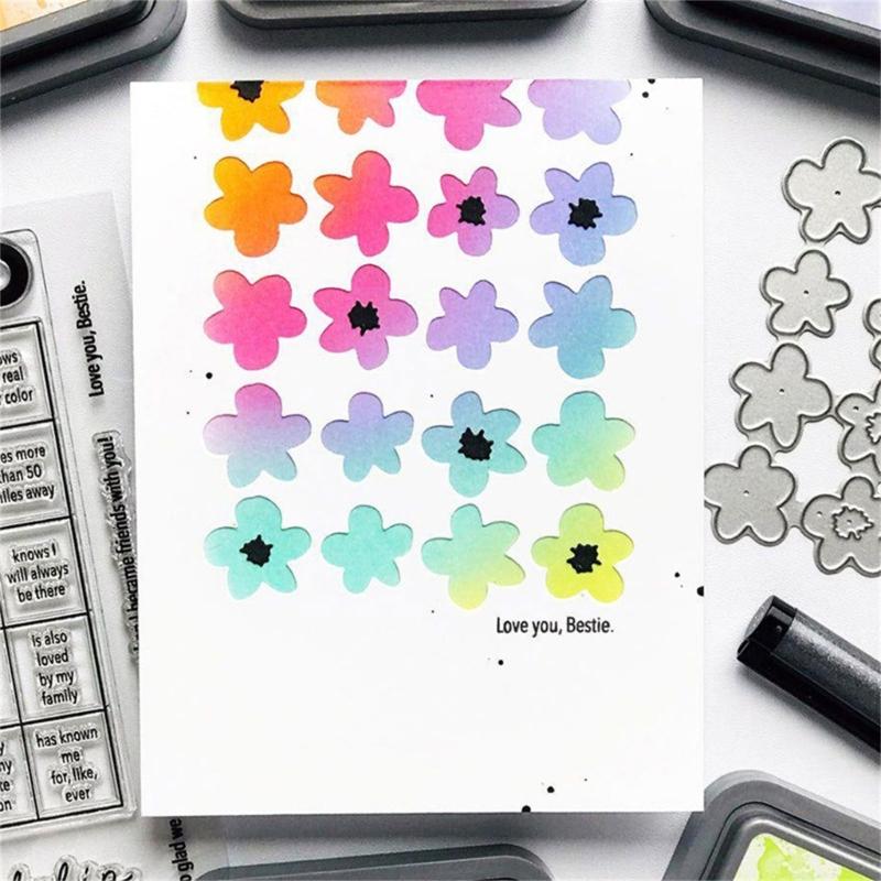 Flower Cutting Dies Carbon Steel Die Cut Metal Embossing Templates Decorative Embossing Paper Die Cut for Card Making