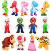 Super Mario Bros Luigi Bowser Prinzessin Peach Kunststoff-Actionfiguren Für Sammler Und Display-Enthusiasten