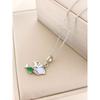 Necklace Women's Summer Aurora Miniature Zirconium New Titanium Steel Necklace Fashion Accessory High-end Lockbone Chain