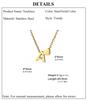 Cazador Mini Heart Initial Letter Pendant Necklaces for Women Stainless Steel A-Z Alphabet Choker Chain Jewelry Valentine Gift