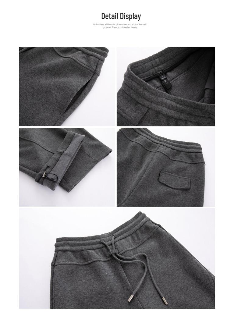 Baisiwang Women's Winter High Waist Drawstring Wide Leg Slimming Pants