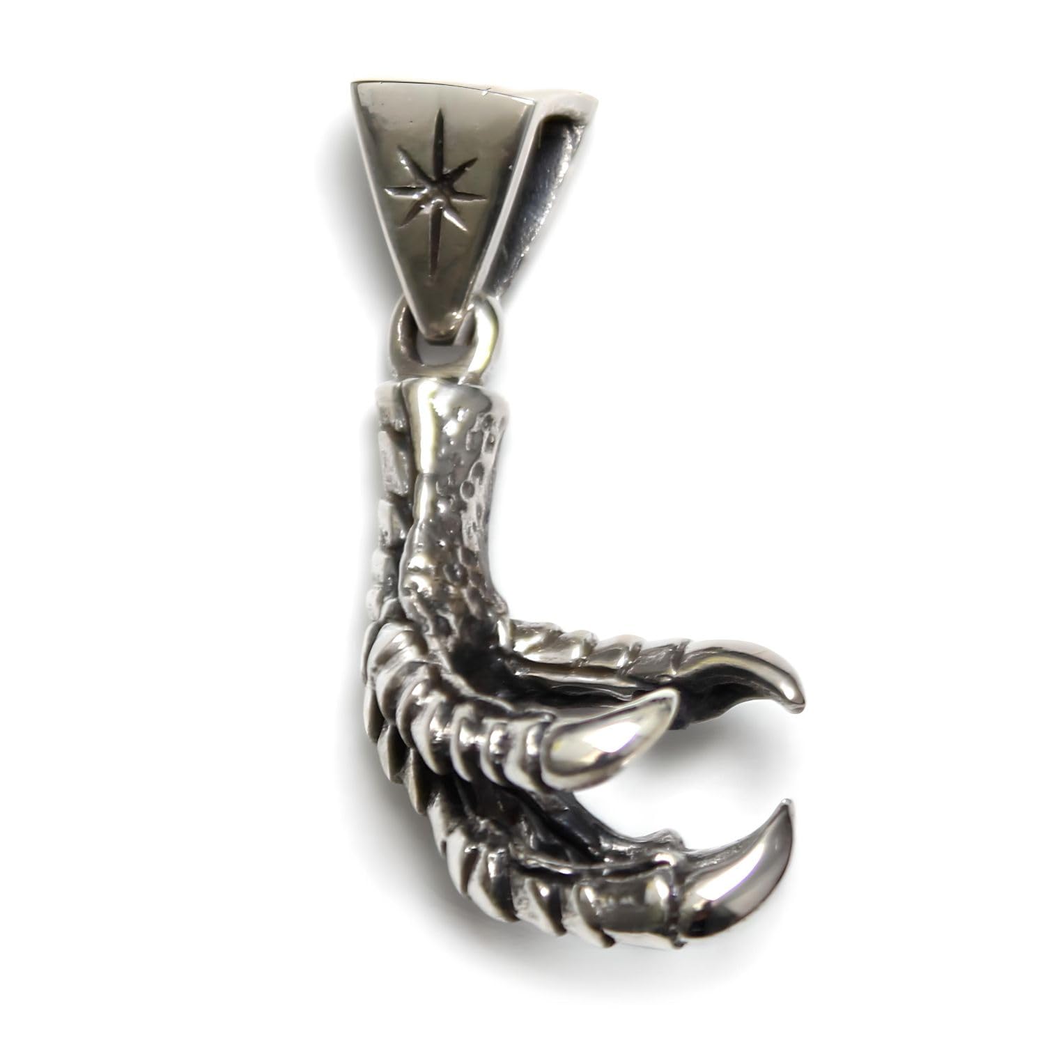 

Mizal Eagle Claw Pendant for Men, 925 Sterling Silver, Native American Eagle, Carmelo