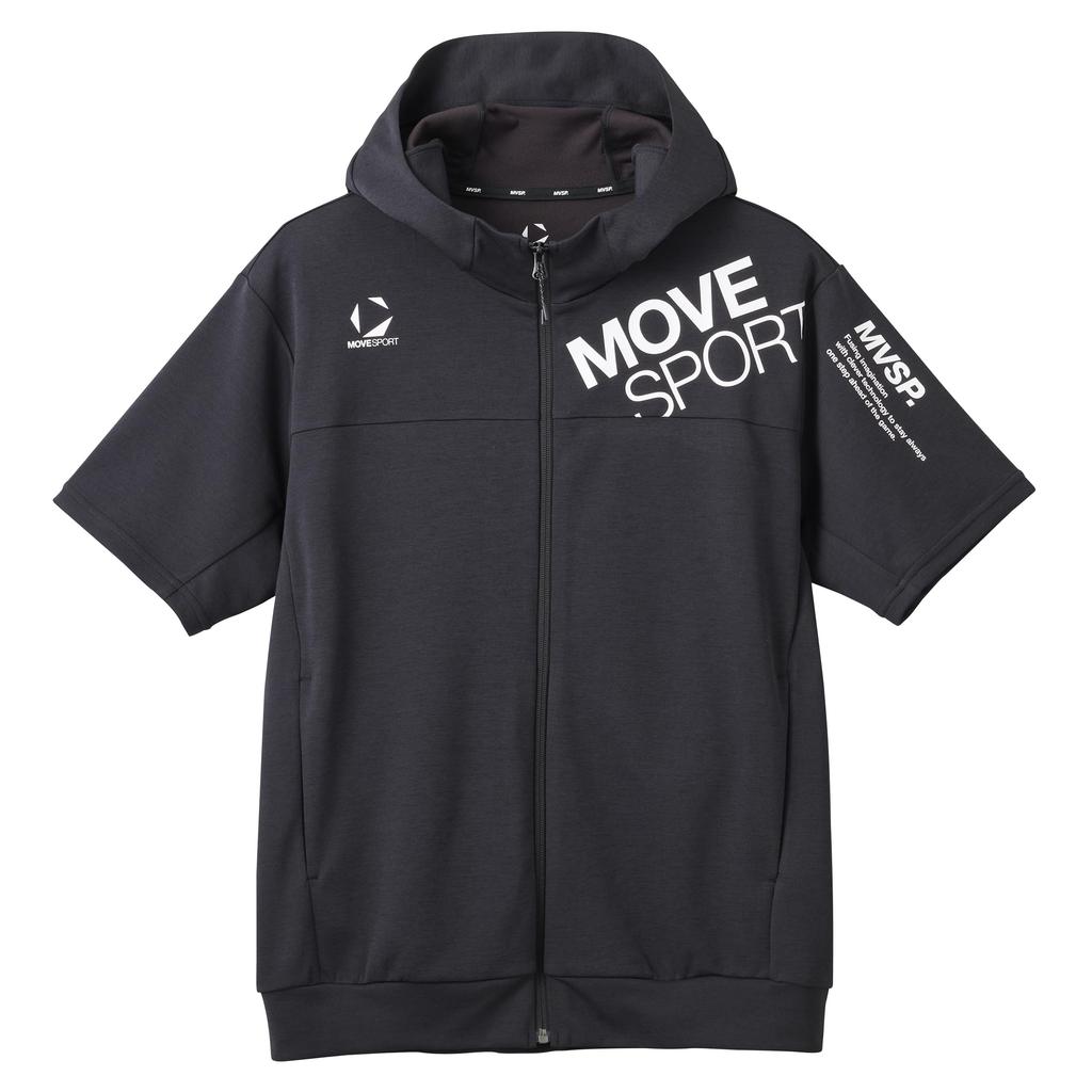 Descente Short Sleeve SUNSCREEN TAIKYU Short Sleeve Full Zip Hoodie Cooling Function Stretch Fade Resistant Jersey [Move Sports] Jersey/Cross Men's