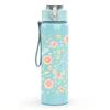 1PC Soft Pastel Mixed Small Floral Pattern Print 750ml Color Plastic Sports Water Bottle Leakproof Flip Straw Lid Suitable for Sports Office Home Use