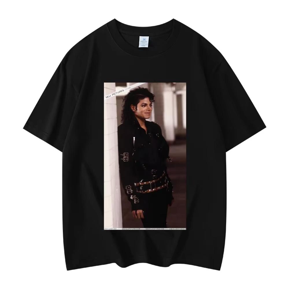 2026 New Summer Fun Vintage T-Shirts, Michael Jackson Printed Unisex Fashion Short Sleeve Tops T-shirt