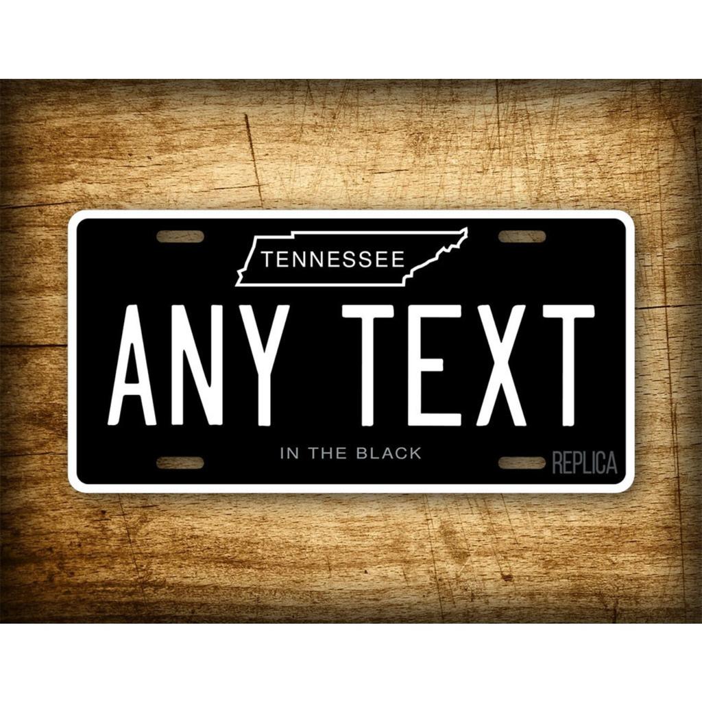 Personalized Tennessee Black Custom Metal Sign Retro Home Wall Decor