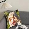 AAURORA Singer Cushion Cover Pillowcase Ultra Soft Skin Friendly Fabric Cloud Like Comfort Concealed Zipper