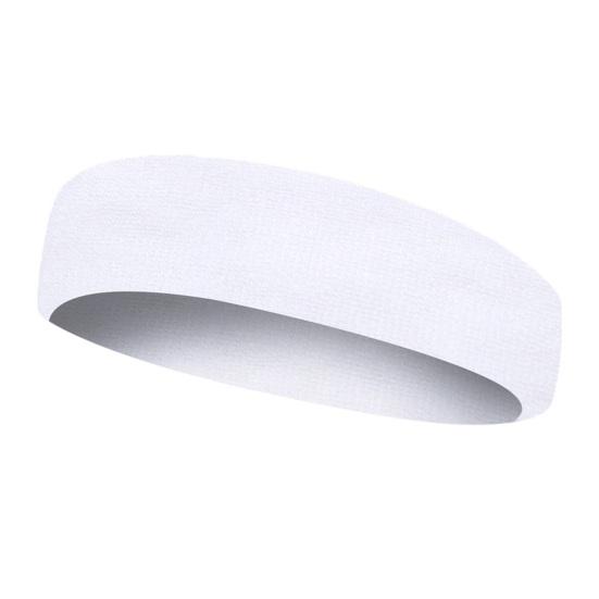 

Men Women Sports Sweatband Moisture Wicking Breathable Stretch Quick Dry Anti-Slip Athletic Yoga Running белый