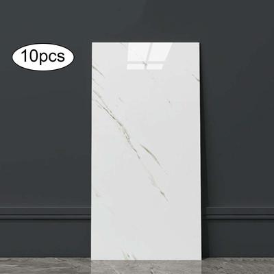 10x Wodoodporny Dekoracyjny Samoprzylepny Panel Ścienny z PVC na Ścianę do Łazienki Kuchni Kominka