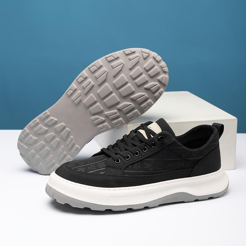 2025 direct supply cloth shoes men's spring new breathable comfortable versatile casual shoes fashion trend platform shoes