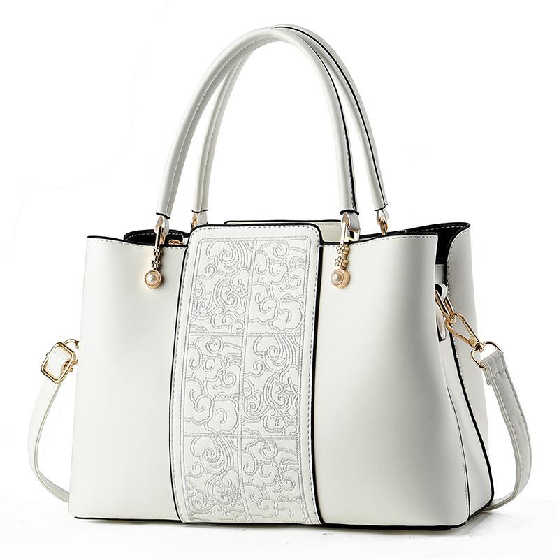 Große Rote Damenhandtasche mit chinesischem Muster, Damen-Einschulter-Umhängetasche, Vielseitig und Modisch, Geschenk für Mama Tasche