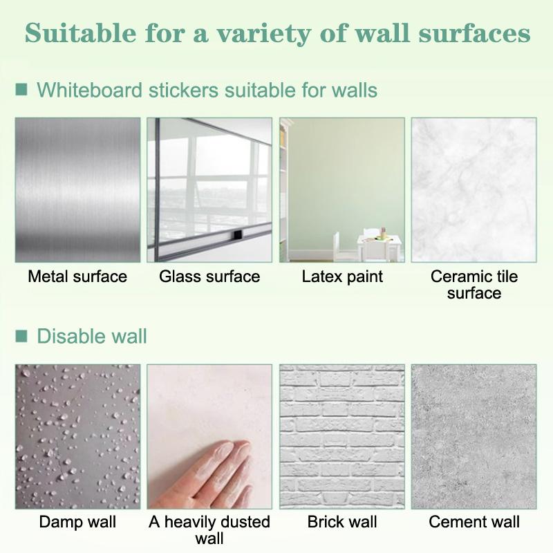  Electrostatic Whiteboard Sticker Reusable Pp Teaching Graffiti Drawing Board Removable Household Erasable Whiteboard